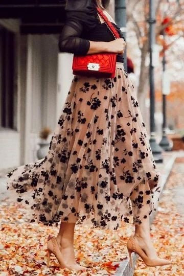 FLORAL SKIRT